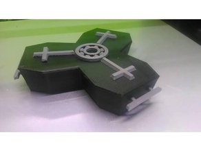 spinner coffin remix toys & games fidget 3d print model - Mito3D
