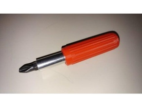 magnetic bit holder hand tools pocket-sized screwdriver 3d print model - Mito3D