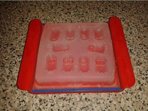 peu de bol tablette ménage eisw rfel fruits cube glace bac à glaçons minion schale soutien la tablett dessous plat untersetzer 3d print model - Mito3D
