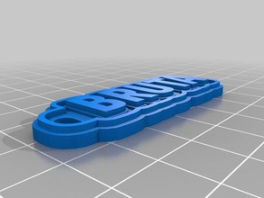 bruta keychains customized 3d print model - Mito3D