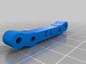 axial exo frente do dedo pé de f1 peças substituição carro rc partes 3d print model - Mito3D