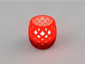 diamond tealight decor candle candles decoration holder tea light 3d print model - Mito3D
