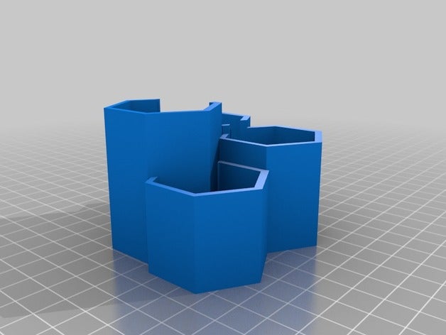 hexagonal de plantio exterior e jardim hexágono plantadeira 3D print model - Mito3D