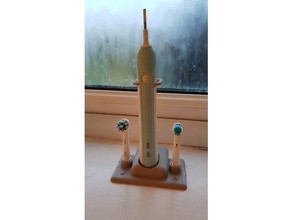 oral-b 600 diş fırçası tutucu banyo elektrikli dur 3d print model - Mito3D