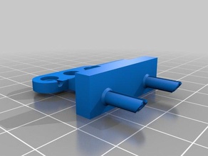 my customized parametric bltouch rear sensor mount 3d printer parts 3d print model - Mito3D