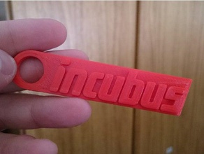 incubus Schlüsselbund Schlüsselanhänger keychain Musik 3d print model - Mito3D