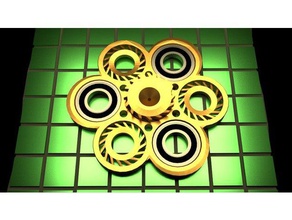 turbo fidget spinner toy & game accessories adhd 3d print model - Mito3D