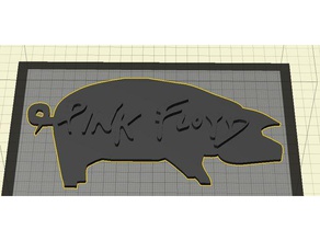 pink floyd pig logo fashion band music progressive psychedelic 3d print model - Mito3D