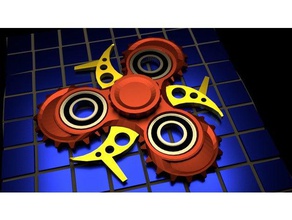 steam defied fidget spinner toy & game accessories adhd punk 3d print model - Mito3D