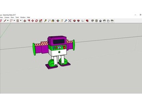 buzz lightyear chip-e la robotica chiperemix 3d print model - Mito3D