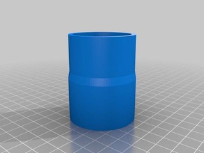 il mio personalizzato tubi - tubo di aspirazione adattatore bosch levigatrice orbitale parti su misura 3d print model - Mito3D