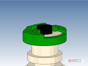 ranura de adaptador montaje Impresora 3d las piezas el ágil en extrusor zesty 3d print model - Mito3D
