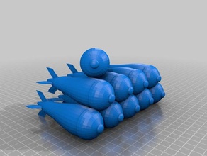 aliment de base des grenades jouets & accessoires jeux 3d print model - Mito3D