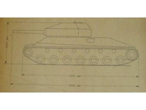 53tp - polish paper project vehicles tank weapon ww2 wwii 3d print model - Mito3D