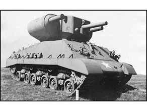 sherman turrets vehicles tank weapon ww2 wwii 3d print model - Mito3D