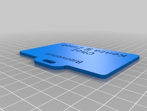 özelleştirilmiş kordon rozetime hobi 3d print model - Mito3D