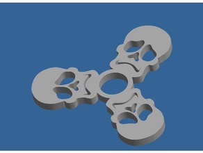 mortel spinner jouets & jeux fidget main jouet la de mort mortal instruments le crâne des crânes 3d print model - Mito3D