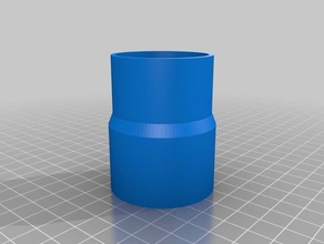 il mio personalizzato tubi - tubo di aspirazione adattatore bosch levigatrice orbitale 2 parti su misura 3d print model - Mito3D