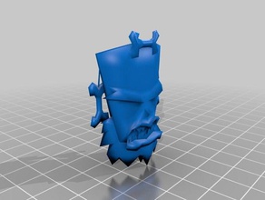 uka crash bandicoot brinquedos & games aku falha 3d print model - Mito3D