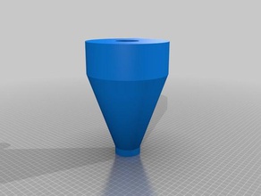 my customized cyclone dust collector woodworking cone only diy 3d print model - Mito3D
