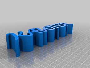 kawter art personalizado 3d print model - Mito3D