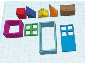 manyetik bloklar lego varyant inşaat oyuncaklar blok yapı taşları 3d print model - Mito3D