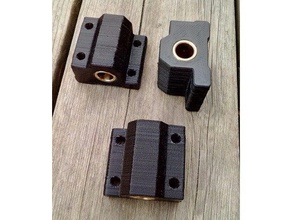 linear bearing blocks 8mm brass bushings anet a8 a6 others 3d printer parts lm8uu holder prusa i3 sc8uu bearings scs8uu 3d print model - Mito3D