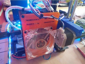 hictop electronics enclosure w 80mm fan mount 3d printer parts 3dp-11 prusa i3 3d print model - Mito3D