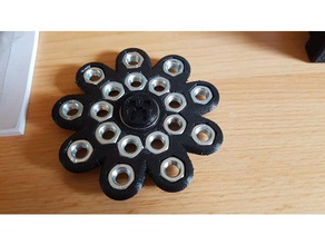 18 x m8 nuts - just tweak already awesome spinner toys & games 18x 608 bearing customized fidget pla 3d print model - Mito3D