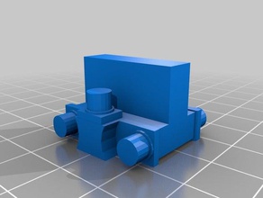 carril con ruedas y guia A impressão 3d 3d print model - Mito3D