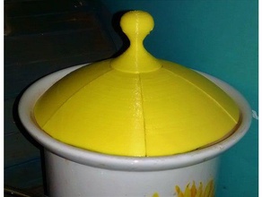 tea jar lid kitchen & dining storage 3d print model - Mito3D