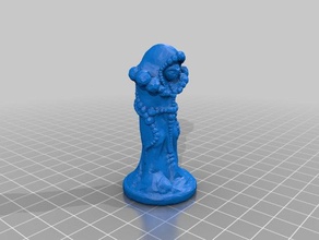 alien hero statue 3d printing 3d print model - Mito3D