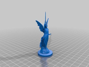 winged victory big sword 3d printing 3d print model - Mito3D