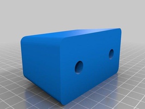 cart rail bumper engineering rectangular rubber screw-on stop vention 3d print model - Mito3D