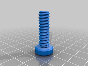 my customized nut job 5 16ths 26 threads bolt parts 3d print model - Mito3D