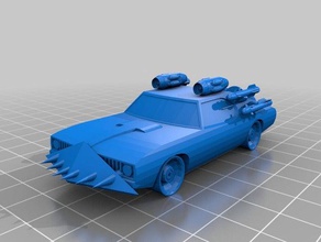 coche de guerrero 1 fijo La impresión en 3d 3d print model - Mito3D