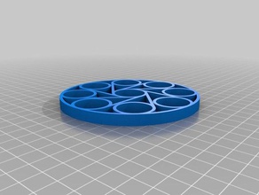octuple fidget spinner round frame diy hand 3d print model - Mito3D