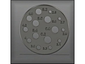 vert horzontal Loch-Muster 3d-Druck-tests design-Hilfe Loch 3d print model - Mito3D