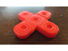 fidget spinner basta stampare spin nessun assemblaggio richiesto giocattolo & accessori di gioco cuscinetto libero figet divertente cuscinetti integrati no-cuscinetto stampa luogo singola filatura alla moda 3d print model - Mito3D