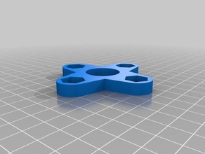 my customized fidget spinner - 608 bearings 4 m8 nuts mechanical toys 3d print model - Mito3D