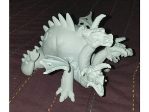 hydralon hydra dragon remix - un morceau de corps les créatures 3d print model - Mito3D