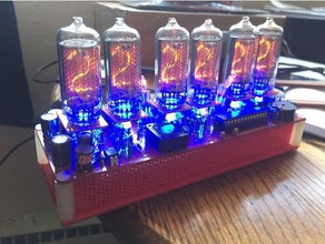 tubo nixie clock esagono di base l'elettronica 3d print model - Mito3D