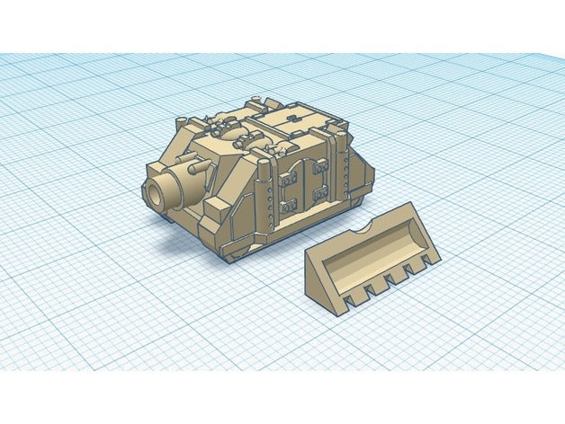 rt assault gun vindicator class v2 toys & games epic40k future vehicle 3D print model - Mito3D