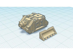 rt assault gun vindicator class v2 toys & games epic40k future vehicle 3d print model - Mito3D