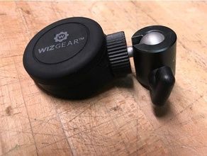 phone mag mount ballhead adapter mobile captive nut car giottos tripod wizgear 3d print model - Mito3D