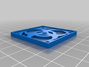 my customized biohazard fan guard 3d printer accessories 3d print model - Mito3D