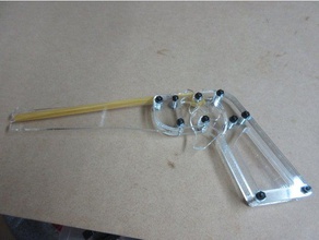 Acryl rubber band gun Typ-b sport & im freien 3d print model - Mito3D