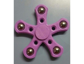 5 point spinner toys & games 3d print model - Mito3D