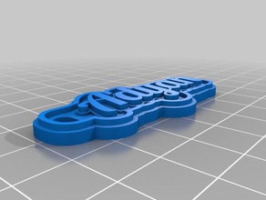 adyan keychains customized 3d print model - Mito3D
