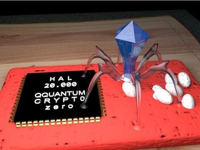 un virus informatique sculptures la puce ordinateur l'oeuf 3d print model - Mito3D